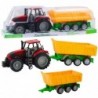 Agricultural Farm Tractor With Yellow Trailer Red 46cm