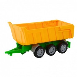Agricultural Farm Tractor With Yellow Trailer Red 46cm