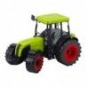 Green Agricultural Tractor with Trailer for Logs