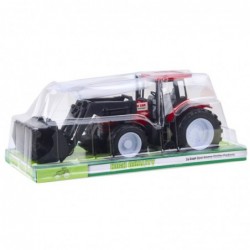 Tractor Agricultural Vehicle Farmer With Grapple Red