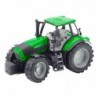 Agricultural Farm Tractor With Plow Drive Green
