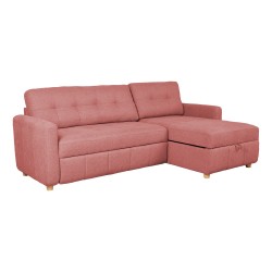 Corner sofa bed WAIOLA pink