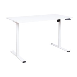 Desk ERGO LIGHT with 1 motor 120x60xH72,5-117,5cm, white