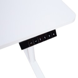 Töölaud ERGO LIGHT 1-mootoriga 120x60xH72,5-117,5cm, valge