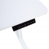 Töölaud ERGO LIGHT 1-mootoriga 120x60xH72,5-117,5cm, valge