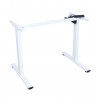 Table leg ERGO FIT with 1 motor, white