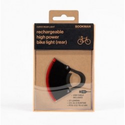 BOOKMAN Curve Rear bicycle light Black, Red