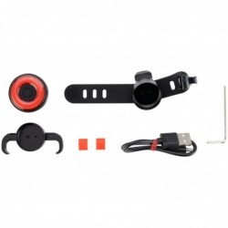 Rockbros Q5 black rear bicycle light with intelligent STOP system