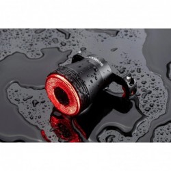 Rockbros Q5 black rear bicycle light with intelligent STOP system