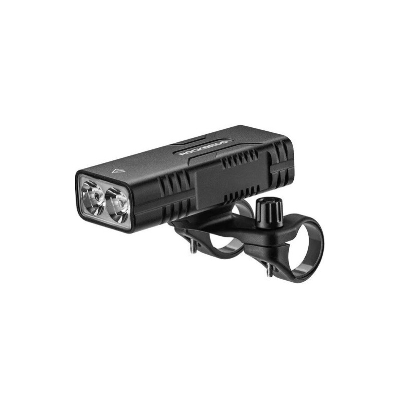 Rockbros Bike light with power bank function + USB-C to USB-A cable, 850 lm, black