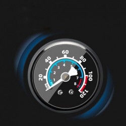 Rockbros 42310006001 Bicycle hand pump with pressure gauge Black