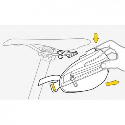 Topeak Wedge Pack II Medium bike bag, w/fixer