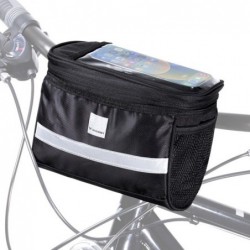 Wozinsky WBB12BK Handlebar bike bag + Phone case 2l Black