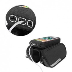 Wozinsky WBB7BK Bike bag for frame + detachable phone case Black