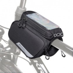 Wozinsky WBB7BK Bike bag for frame + detachable phone case Black