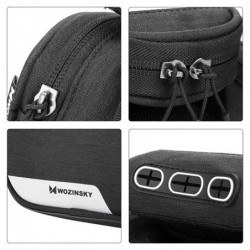 Wozinsky WBB7BK Bike bag for frame + detachable phone case Black