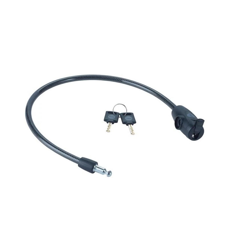 Keyed bicycle cable 10 mm - YCK0/10/60/2 Black