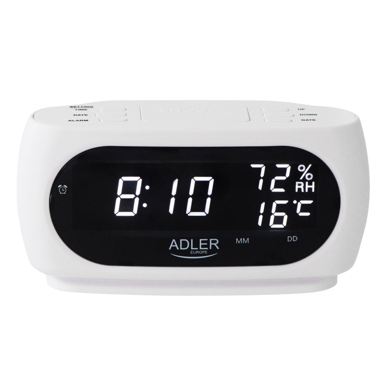 Adler LED clock with thermometer AD 1186