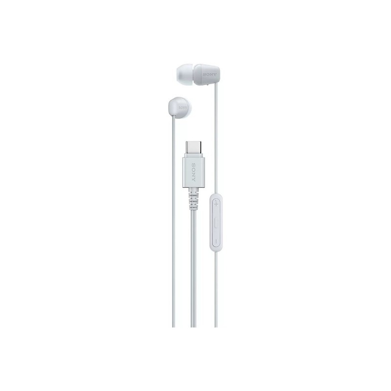 Sony IERu2011EX15C USBu2011C Wired Earbuds with Mic, White