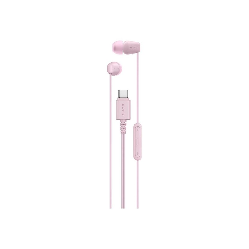 Sony IERu2011EX15C USBu2011C Wired Earbuds with Mic, Pink