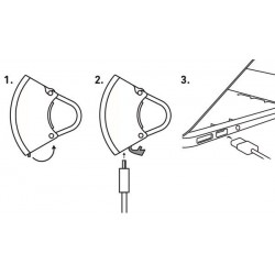 Lampka rowerowa BOOKMAN Curve Front Light 220lm