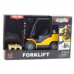 Forklift Moving Forks Pallet Lights Sounds Yellow