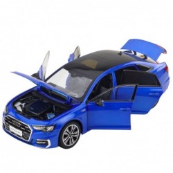 Audi A6 L 1:18 Metal Car Accessories Lights Sounds Blue