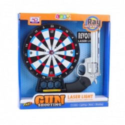 Laser Revolver Pistol Set with Target Shooting Game Lights Sounds