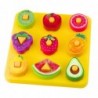 Educational Puzzle For Children Geometric Fruits Interlacing