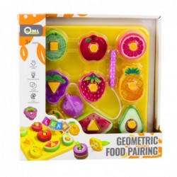 Educational Puzzle For Children Geometric Fruits Interlacing