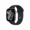 Apple Watch Series 11u00a0GPSu00a042mmu00a0Jet Black Aluminium Case with Black Sport Band - S/M