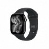 Apple Watch Series 11u00a0GPSu00a046mmu00a0Jet Black Aluminium Case with Black Sport Band - M/L