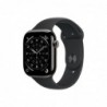 Apple Watch Series 11u00a0GPS + Cellular 46mmu00a0Slate Titanium Case with Black Sport Band - M/L