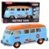 Retro Car Van Bus Lights Sounds Opening Doors Blue