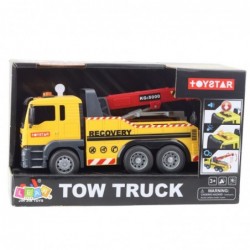 Construction Truck with Adjustable Crane Lights and Sounds Yellow