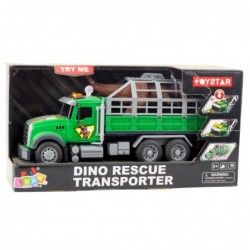 Dinosaur Transport Truck Figure Lights Sounds Green