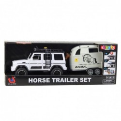 Off-road Vehicle with Horse Trailer, Figure, Lights, Sounds