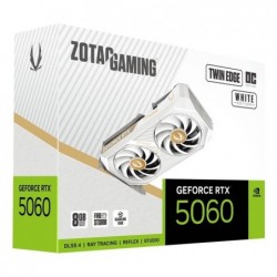 Zotac GAMING GeForce RTX 5060 Twin Edge OC White Edition NVIDIA 8 GB GDDR7