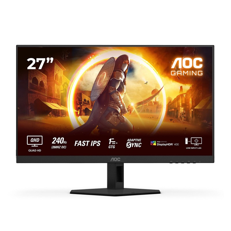 AOC Gaming Q27G4ZR 27", 2560x1440/1ms/400cd/mu00b2, HDMI, DisplayPort, Headphone Out
