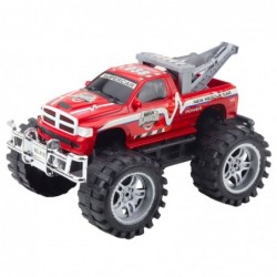Rear-wheel drive off-road rescue vehicle with towbar, red 27cm