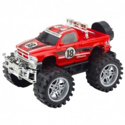 Rear-wheel drive off-road vehicle with large wheels, red 27cm