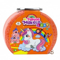 Nail Makeup Beauty Set in Orange Cosmetic Bag