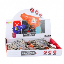 Toy Gun Revolver Magazine With Balls Lights Sounds