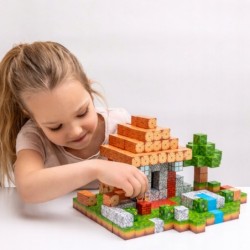 WOOPIE Klocki Magnetyczne Konstrukcyjne Świat Klocków 108 el.