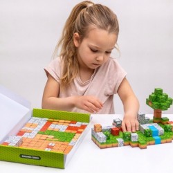 WOOPIE Klocki Magnetyczne Konstrukcyjne Świat Klocków 108 el.