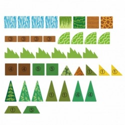 WOOPIE Klocki Magnetyczne Konstrukcyjne 3D Zestaw Edukacyjny Rzadkie Zwierzęta 45el.