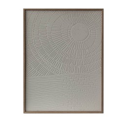 Wall art WALLY 60x80cm, abstract white