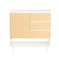 Kummut HERTA 80x40xH80cm, valge hele puit