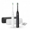 Philips HX7109/01 Sonicare Series 5300 Electric Toothbrush, Duo pack, Black and White