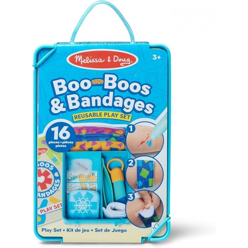 MELISSA & DOUG playset Boo-Boos & Bandages Reusable Play Set